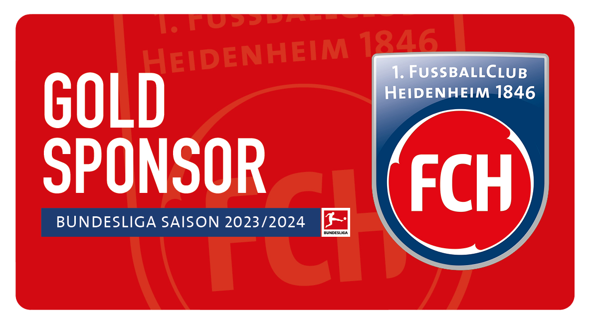 Gold Sponsor des 1. FC Heidenheim 1846